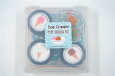 Ice Cream Play Dough Kit – Sensory Phonics