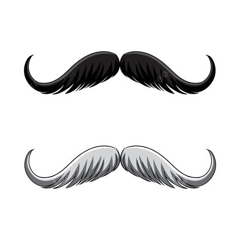 Handlebar Mustache Illustration