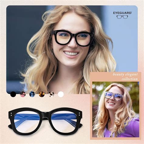 Buy EYEGUARD 2 Pack Oversized Reading Glasses for Women Blue Light ...