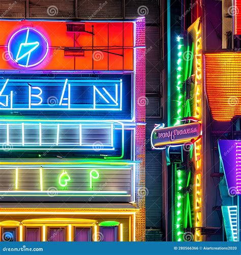 1872 Urban Neon Lights: a Vibrant and Urban Background Featuring Neon ...