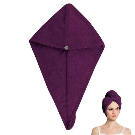 Kuber Industries Hair Towel Wrapper|Hair-Drying Bathrobe Turban Towel ...