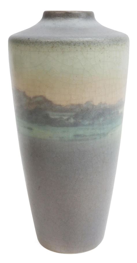 1913 Scenic Vellum Rookwood Pottery Vase By Sarah E. Coyne For Sale at ...