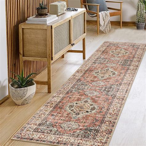 Bungalow Rose Oriental Washable Runner Rug - 2X8 Kitchen Runner Rugs ...