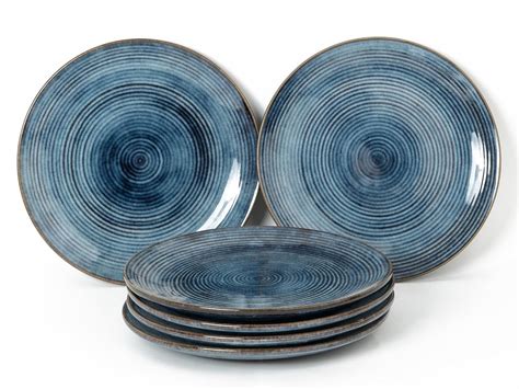 Buy Bodhi House Handcrafted Stoneware Reactive Glaze Ceramic Dinner ...