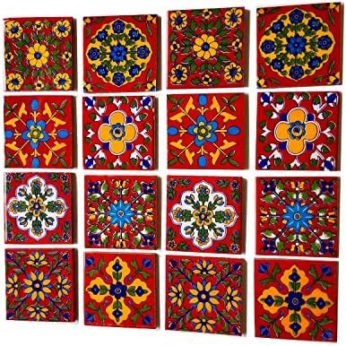 Shiv Kripa Blue Pottery Home Decor Wall Mural Mosaic Tiles Ceramic ...