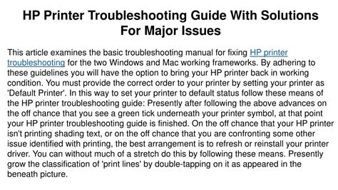 Image result for Printer Troubleshooting Guide
