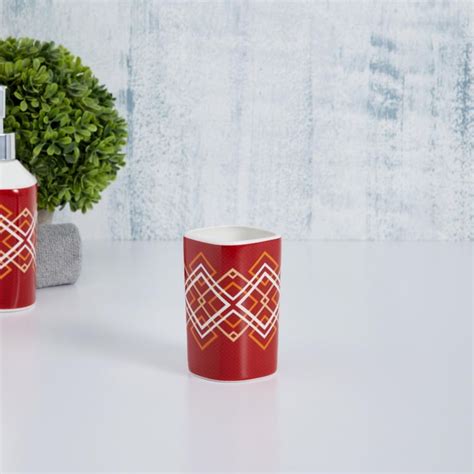 Buy Hudson Geometric Printed Ceramic Round Tumbler from Home Centre at ...