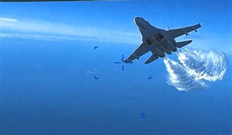 Watch: US releases video showing mid-air encounter between spy drone ...