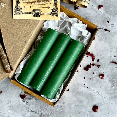 Green Thick Soy Candles | Pack of 3 – The Lilith store