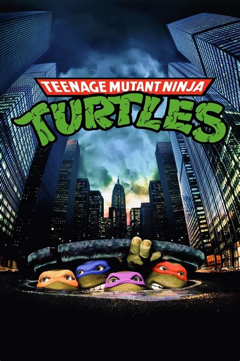 Teenage Mutant Ninja Turtles Movie Poster 1990 1990 TMNT Movie Poster