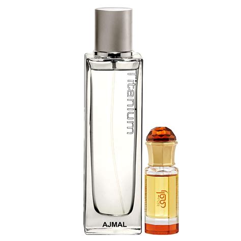 Ajmal Titanium EDP Citrus Spicy Perfume 100ml for Men and Mukhallat ...