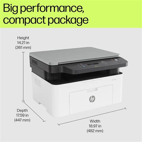 HP MFP 1188W Multi-function Monochrome Laser Printer (White, Toner Car ...