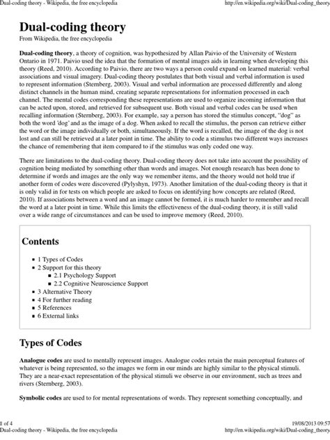 Image result for Dual Coding Research Ed