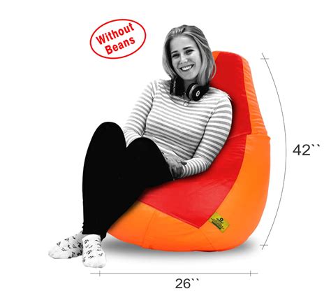 Bean Bag: XL RED&ORANGE BEAN BAG-COVER (Without Beans) – Studio GKW