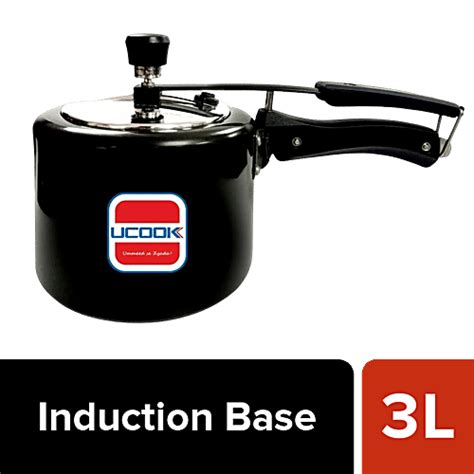 Buy Ucook Hard Anodised Inner Lid Pressure Cooker - Induction Base ...