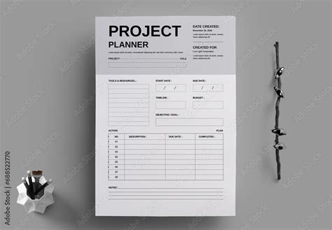 Image result for Project Planner Template