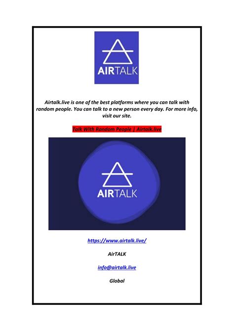 PPT - Talk With Random People Airtalk.live PowerPoint Presentation, free download - ID:11645372
