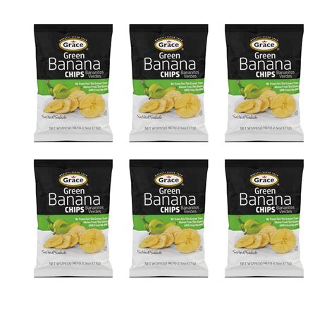 Buy Grace Salted Green Banana Chips 2.5oz - Bananitos Verdes, Non-GMO ...