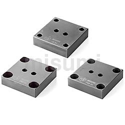 Plate for gas springs compatible with piping -Vertical type/Bottom stop ...