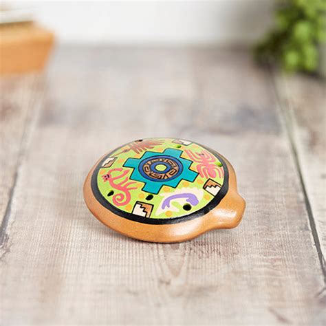 Buy The Round Clay Nazca Ocarina (Hand Painted)