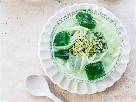 Buko Pandan (Filipino Dessert Salad With Coconut and Pandan) Recipe