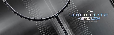 Buy Li-Ning Wind Lite Stealth Carbon Fibre Strung Badminton Racket with ...