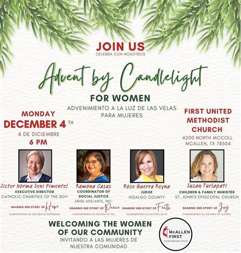 Advent by Candlelight for Women / Advenimiento a la Luz de las Velas ...