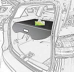 kongka Cargo Cover for 13-17 Ford Escape Cargo Cover Black Trunk ...