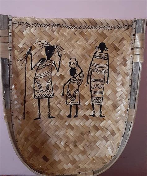 Handmade Bamboo African Art Rice Cleaner/Tribal Art/soop : Amazon.in ...
