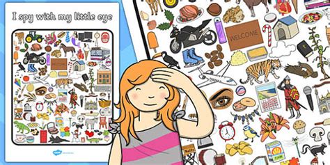 I Spy With My Little Eye Activity 3 (teacher made) - Twinkl