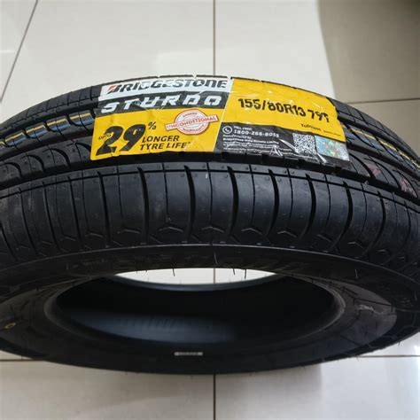 Bridgestone Sturdo TL 155/80R13 Tubeless Car Tyre : Amazon.in: Car ...