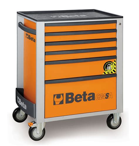Beta Tools C24SA/6 Mobile roller cab with six drawers, with anti-tilt ...