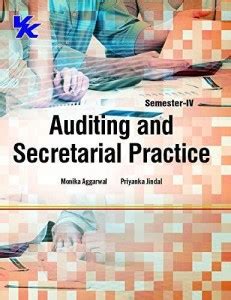 Auditing and Secretarial Practice B.Com-II Semester-IV Punjab ...