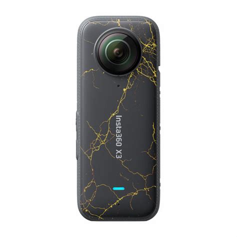 Electric Gold Veins Insta360 X3 Camera Skins