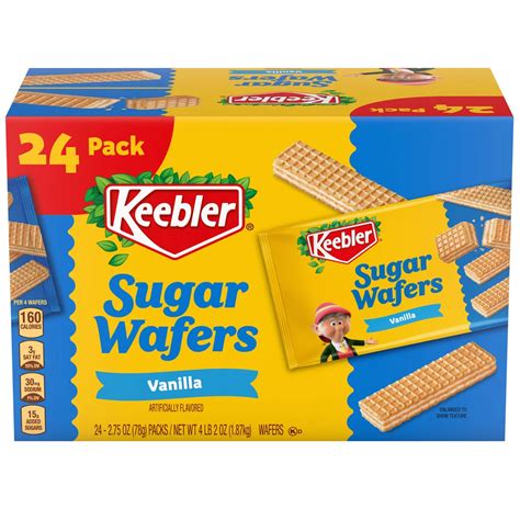 Keebler Sugar Wafers, Vanilla, 2.75 oz, 24-count | Costco