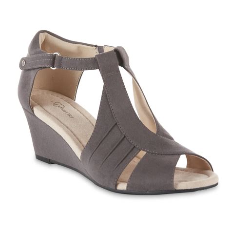I Love Comfort Women's Wanda Wedge Dress Sandal - Gray
