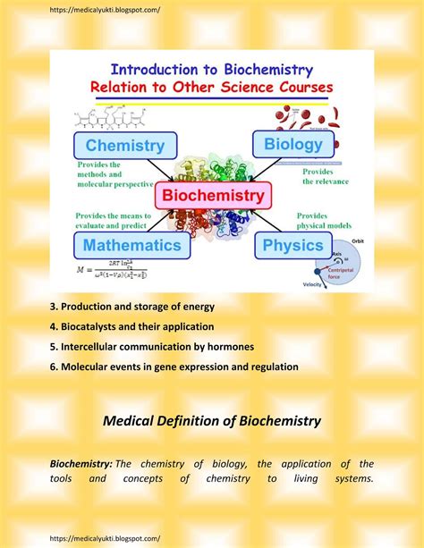 Biochemistry Introduction and Overview - Medical Yukti