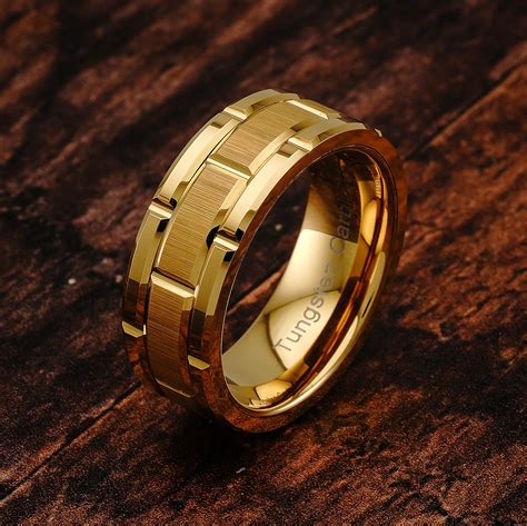 Gold Spinning Ring Mens