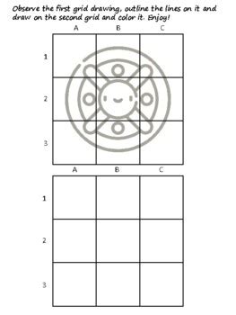 50 Medieval Easy Grid Drawing Activities, Medieval Art Sub Plan, Grid ...