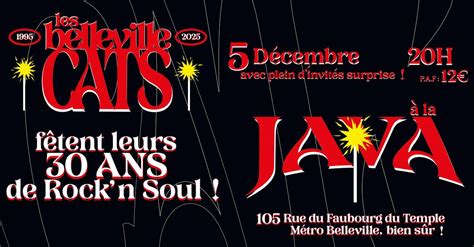 Trente ans de Rockn Cats !, La Java, Paris, 5 December 2025 | AllEvents