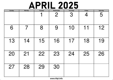 Free Calendar Printable 2025 April Cora Clariving - Christian Kiddle
