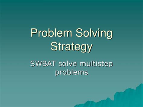 Sample Problem Solving Strategy 的图像结果