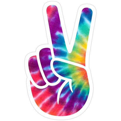 Rainbow Peace Sign Fingers