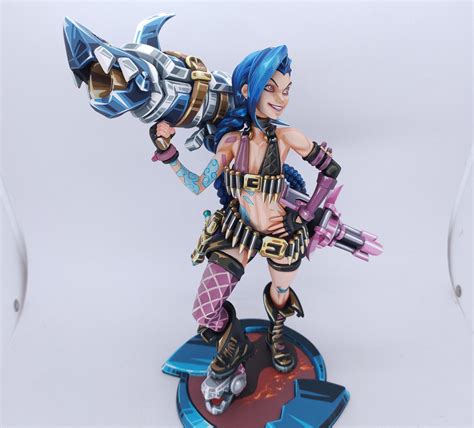 2d comic color League of Legends figure repaint-Jinx – Lyk Repaint