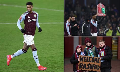 Marcus Rashford sends nine-word message to Aston Villa fans after Man ...