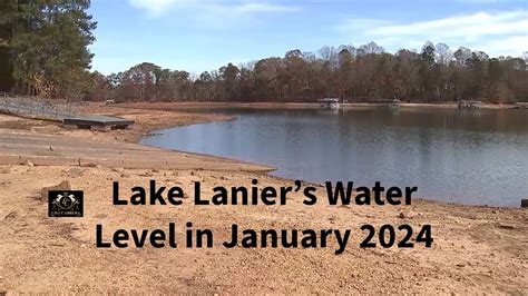 Lake Lanier's Water Level in January 2024 - YouTube