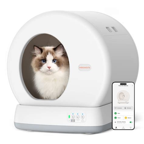 Snapklik.com : MeoWant Self-Cleaning Cat Litter Box, Integrated Safety ...