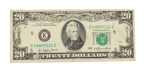1977 20 Twenty Dollar Bill US Federal Reserve Note Richmond E 49897121 ...