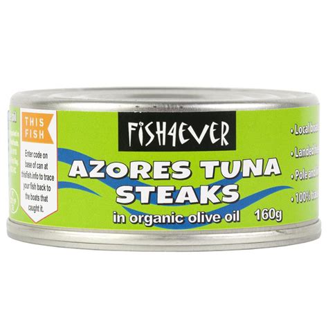 Skipjack Tuna Steaks in Olive Oil 160g (Fish4Ever) | Healthy Supplies