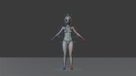 3D model Anime Girl in Bikini VR / AR / low-poly | CGTrader